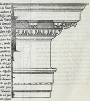 Picture 33 of 57 from Regole generali di architettura di Sabastiano Serlio Bolognese : sopra le cinque maniere de gliedifici, cioe, thoscano, dorico, ionico, corinthio, e composito ; con gli essempi de l'antiquita, che per la maggior parte concordano con la dottrina di Vitruuio (1551), leaf 98