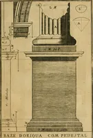 An illustration from Regras das sinco ordens de architectura segundo os principios de Vignhola : com hum ensaio sobre as mesmas ordens feito sobre o sentimento dos mais celebres architectos (1787)