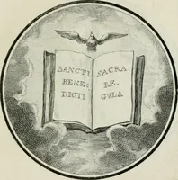 An illustration from Regula emblematica Sancti Benedicti (1783)