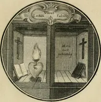 An illustration from Regula emblematica Sancti Benedicti (1783)