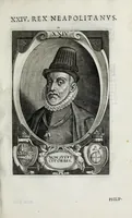 Picture 24 of 26 from Regum neapolitanorum vitae et effigies (1605), leaf 77