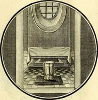 An illustration from Regvla emblematica sancti Benedicti (1780)