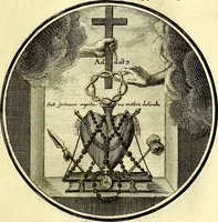An illustration from Regvla emblematica sancti Benedicti (1780)