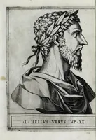 An illustration from Regvm romanorvm vna cvm qvorvndam eorvm vxorū qvantvm ex antiqvis numismatis marmoribusque colligere licuit exactissima effigierum delineatio (1550)