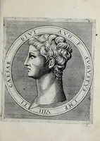 An illustration from Regvm romanorvm vna cvm qvorvndam eorvm vxorū qvantvm ex antiqvis numismatis marmoribusque colligere licuit exactissima effigierum delineatio (1550)