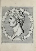 An illustration from Regvm romanorvm vna cvm qvorvndam eorvm vxorū qvantvm ex antiqvis numismatis marmoribusque colligere licuit exactissima effigierum delineatio (1550)