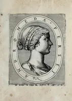 Picture 39 of 41 from Regvm romanorvm vna cvm qvorvndam eorvm vxorū qvantvm ex antiqvis numismatis marmoribusque colligere licuit exactissima effigierum delineatio (1550), leaf 151
