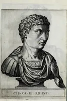 An illustration from Regvm romanorvm vna cvm qvorvndam eorvm vxorū qvantvm ex antiqvis numismatis marmoribusque colligere licuit exactissima effigierum delineatio (1550)