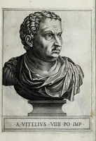 An illustration from Regvm romanorvm vna cvm qvorvndam eorvm vxorū qvantvm ex antiqvis numismatis marmoribusque colligere licuit exactissima effigierum delineatio (1550)