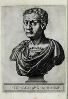 An illustration from Regvm romanorvm vna cvm qvorvndam eorvm vxorū qvantvm ex antiqvis numismatis marmoribusque colligere licuit exactissima effigierum delineatio (1550)