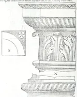 An illustration from Reigles generales de l'architecture, sur les cincq manieres d'edifices : ascauoir, thuscane, doricq̄, ioniq̄, corinthe, & cōposite, auec les exemples danticquitez, selon la doctrine de Vitruue (1545)