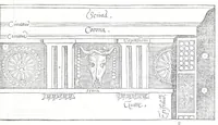 Picture 11 of 47 from Reigles generales de l'architecture, sur les cincq manieres d'edifices : ascauoir, thuscane, doricq̄, ioniq̄, corinthe, & cōposite, auec les exemples danticquitez, selon la doctrine de Vitruue (1545), leaf 35