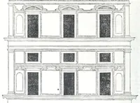 Picture 16 of 47 from Reigles generales de l'architecture, sur les cincq manieres d'edifices : ascauoir, thuscane, doricq̄, ioniq̄, corinthe, & cōposite, auec les exemples danticquitez, selon la doctrine de Vitruue (1545), leaf 58