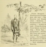 An illustration from Reisebilder aus Liberia : Resultate geographischer, naturwissenschaftlicher und ethnographischer untersuchungen während der jahre 1879-1882 und 1886-1887 (1890)