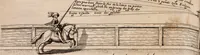 Picture 49 of 71 from Reitkunst Herrn Antonij de Pluvinel, darinnen er die jetzo regirende Kön. Mayst. in Frankreich/Ludouicum XIII. vnderwiesen : lehrend / Wie ein Reutersmann sich zu allen ritterlichen Vbungen bequemen vnd instellen / wie ein Pferd zum Gehorsam zubringen vnd in allerley schönen Schulen / Stücken vnd Maneigen leichtlich vnd volkommenlich abgerichtet werden soll : In Frantzösischer vnd Teutscher Sprach an den Tag gegeben / vnnd mit sechzig schönen Kupfferstücken gezieret (1628), leaf 258
