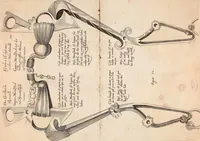 An illustration from Reitkunst Herrn Antonij de Pluvinel, darinnen er die jetzo regirende Kön. Mayst. in Frankreich/Ludouicum XIII. vnderwiesen : lehrend / Wie ein Reutersmann sich zu allen ritterlichen Vbungen bequemen vnd instellen / wie ein Pferd zum Gehorsam zubringen vnd in allerley schönen Schulen / Stücken vnd Maneigen leichtlich vnd volkommenlich abgerichtet werden soll : In Frantzösischer vnd Teutscher Sprach an den Tag gegeben / vnnd mit sechzig schönen Kupfferstücken gezieret (1628)