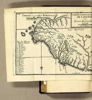 An illustration from Relation d'un voyage fait en 1695. 1696. & 1697. aux côtes d'Afrique, détroit de Magellan, Brezil, Cayenne & isles Antilles, par une escadre des vaisseaux du roy, commandée par Monsieur de Gennes. (1700)