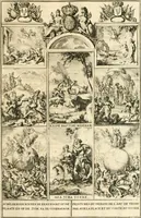 An illustration from Relation du voyage de Sa Majesté britannique en Hollande, et de la reception qui luy a été faite : enrichie de planches très-curieuses : avec un récit abregé de ce qui s'est passé de plus considerable depuis l'arrivée de Sa Majesté en Hollande le 31. de Janvier, jusqu'à son retour en Angleterre, au mois d'Avril 1691, & l'heureax succés de l'expedition d'Irlande, subjuguée par les arnes toûjours victorieuses de Sa Majesté (1692)