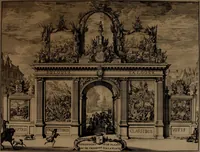 An illustration from Relation du voyage de Sa Majesté britannique en Hollande, et de la reception qui luy a été faite .. (1692)