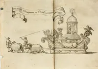 An illustration from Relatione di Alfonso Isachi intorno l'origine, solennità, traslatione, et miracoli della Madonna di Reggio (1619)