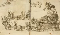 An illustration from Relatione di Alfonso Isachi intorno l'origine, solennità, traslatione, et miracoli della Madonna di Reggio (1619)