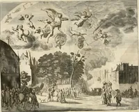 An illustration from A relation in form of journal of the voiage and residence which the most excellent and most mighty prince Charles the II, King of Great Britain, &c hath made in Holland from the 25 of May to the 2 of June, 1660 (1660)