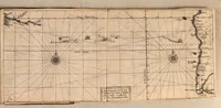 An illustration from The Relation of a wonderfull voiage made by William Cornelison Schouten of Horne. : Shewing how south from the Straights of Magelan, in Terra del-Fuogo: he found and discovered a newe passage through the great South Sea, and that way sayled round about the world. . (1619)