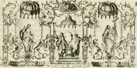 An illustration from Relazione delle solenni esequie celebrate nel Duomo di Milano a Sua Maestà la reina di Sardigna Polissena Giovanna Cristina (1735)