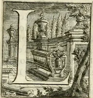 An illustration from Relazione delle solenni esequie celebrate nel Duomo di Milano a Sua Maestà la reina di Sardigna Polissena Giovanna Cristina (1735)