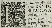 Picture 2 of 23 from Relazioni del gran santo di Padoua Antonio, e dell' alte sue marauiglie, così auanti come doppo morte, diuise in duo libri (1654), leaf 9