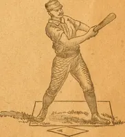 Picture 13 of 30 from The reliable book of outdoor games. Containing official rules for playing base ball, foot ball, cricket, lacrosse, tennis, croquet, etc (1893), leaf 12