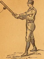 An illustration from The reliable book of outdoor games. Containing official rules for playing base ball, foot ball, cricket, lacrosse, tennis, croquet, etc (1893)