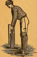 An illustration from The reliable book of outdoor games. Containing official rules for playing base ball, foot ball, cricket, lacrosse, tennis, croquet, etc (1893)