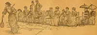 An illustration from The reliable book of outdoor games. Containing official rules for playing base ball, foot ball, cricket, lacrosse, tennis, croquet, etc (1893)