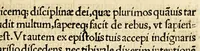 An illustration from Religiosissimi viri fratris Ioannis Raulin artium, et theologi[a]e professoris scientissimi Epistolarum grauissimis sententiis, vtilioribus consiliis, ac eruditione non minima refertissimarum, illustrium viroru[m] titulis splendicantiu[m] opus eximiu[m]. : Relligio, probitas, diuina scientia clarum hunc secere virum, comprobat istud opus (1522)