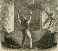 An illustration from Religious allegories : being a series of emblematic engravings, with written explanations, miscellaneous observations, and religious reflections, designed to illustrate divine truth, in accordance with the cardinal principles of Christianity ... (1848)