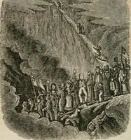 An illustration from Religious allegories : being a series of emblematic engravings, with written explanations, miscellaneous observations, and religious reflections, designed to illustrate divine truth, in accordance with the cardinal principles of Christianity ... (1848)