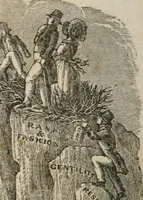 An illustration from Religious allegories : being a series of emblematic engravings, with written explanations, miscellaneous observations, and religious reflections, designed to illustrate divine truth, in accordance with the cardinal principles of Christianity ... (1848)