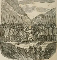 An illustration from Religious allegories : being a series of emblematic engravings, with written explanations, miscellaneous observations, and religious reflections, designed to illustrate divine truth, in accordance with the cardinal principles of Christianity ... (1848)
