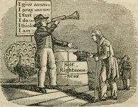 Picture 33 of 51 from Religious allegories : being a series of emblematic engravings, with written explanations, miscellaneous observations, and religious reflections, designed to illustrate divine truth, in accordance with the cardinal principles of Christianity (1848), leaf 110