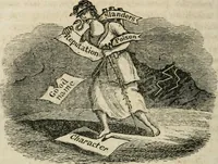 Picture 26 of 51 from Religious allegories : being a series of emblematic engravings, with written explanations, miscellaneous observations, and religious reflections, designed to illustrate divine truth, in accordance with the cardinal principles of Christianity (1848), leaf 89