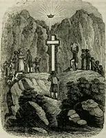 An illustration from Religious emblems : being a series of emblematic engravings, with written explanations, miscellaneous observations and religious reflections, designed to illustrate divine truth, in accordance with the cardinal principles of Christianity ; Religious allegories : being a series of emblematic engravings, with written explanations, miscellaneous observations, and religious reflections, designed to illustrate divine truth, in accordance with the cardinal principles of Christianity (1851)