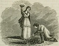 Picture 17 of 80 from Religious emblems : being a series of emblematic engravings, with written explanations, miscellaneous observations and religious reflections, designed to illustrate divine truth, in accordance with the cardinal principles of Christianity ; Religious allegories : being a series of emblematic engravings, with written explanations, miscellaneous observations, and religious reflections, designed to illustrate divine truth, in accordance with the cardinal principles of Christianity (1851), leaf 60