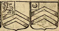 An illustration from Remaines concerning Britain: their languages, names, surnames, allusions, anagrammes, armories, monies, empreses, apparell, artillarie, wise speeches, proverbs, poesies, epitaphs (1674)