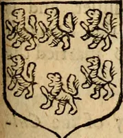 An illustration from Remaines concerning Britain: their languages, names, surnames, allusions, anagrammes, armories, monies, empreses, apparell, artillarie, wise speeches, proverbs, poesies, epitaphs (1674)