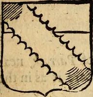 An illustration from Remaines concerning Britain: their languages, names, surnames, allusions, anagrammes, armories, monies, empreses, apparell, artillarie, wise speeches, proverbs, poesies, epitaphs (1674)