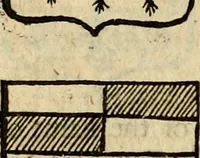 An illustration from Remaines concerning Britain: their languages, names, surnames, allusions, anagrammes, armories, monies, empreses, apparell, artillarie, wise speeches, proverbs, poesies, epitaphs (1674)