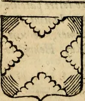An illustration from Remaines concerning Britain: their languages, names, surnames, allusions, anagrammes, armories, monies, empreses, apparell, artillarie, wise speeches, proverbs, poesies, epitaphs (1674)