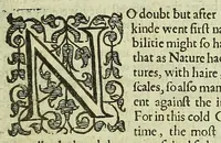 An illustration from Remaines, concerning Britaine: but especially England, and the inhabitants thereof. Their languages. Names. Surnames. Allusions. Anagrammes. Armories. Monies. Empreses. Apparell. Artillary. Wise speeches. Prouerbs. Poesies. Epitaphs (1623)