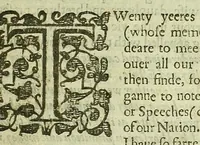 An illustration from Remaines, concerning Britaine: but especially England, and the inhabitants thereof. Their languages. Names. Surnames. Allusions. Anagrammes. Armories. Monies. Empreses. Apparell. Artillary. Wise speeches. Prouerbs. Poesies. Epitaphs (1623)